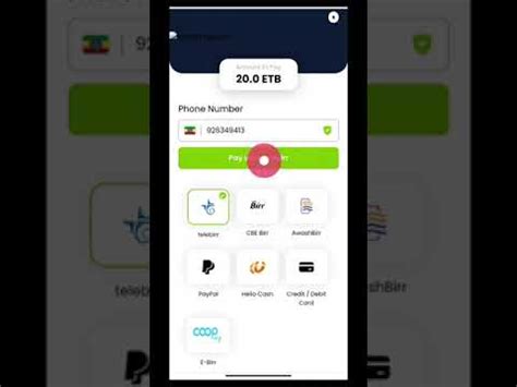 How to Register and Deposit money to Telebirr and CBE birr on .